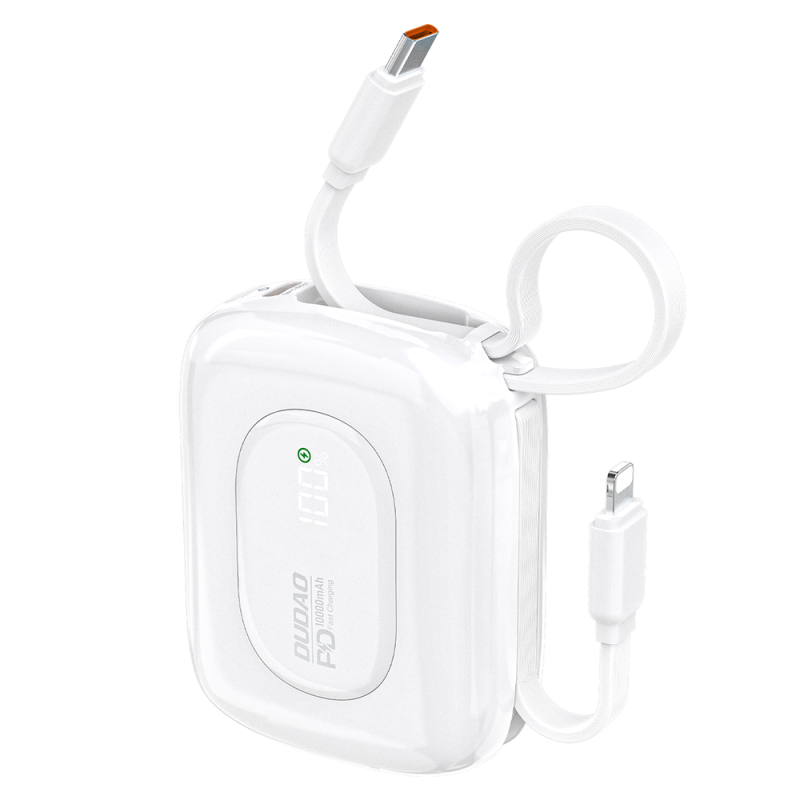 Powerbanka Dudao K32 22.5W 10000 mAh pro nabíjení mobilních zařízení - bílá