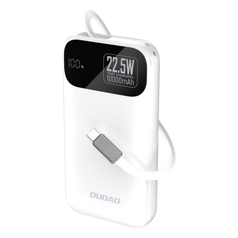 Powerbanka Dudao K31 10.000mAh pro mobilní zařízení - bílá