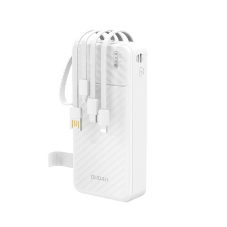 Powerbanka Dudao K11 Pro 20000 mAh se kabely - bílá