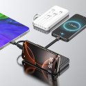 Powerbanka Dudao K11 10000 mAh s kabely - bílá