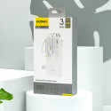 Powerbanka Dudao K11 10000 mAh s kabely - bílá