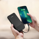 Powerbanka Dudao K11 10000mAh s kabely černá