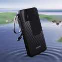 Powerbanka Dudao K11 10000mAh s kabely černá