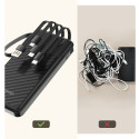 Powerbanka Dudao K11 10000mAh s kabely černá
