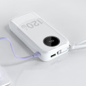 Powerbanka Dudao K13Pro 20000 mAh se kabely - bílá