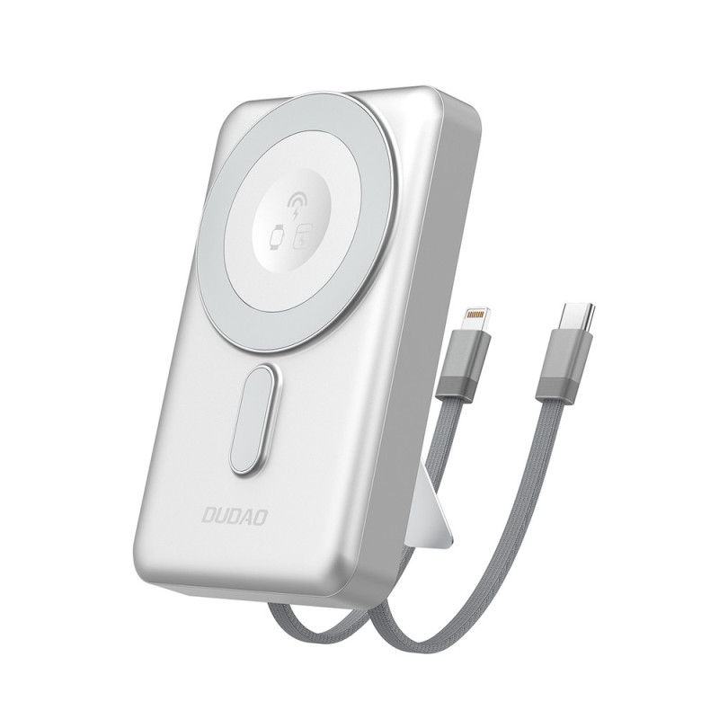 Powerbanka Dudao K29 10.000mAh pro 4 zařízení - stříbrná