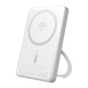 Powerbanka Dudao K28S 20W PD 5000mAh MagSafe se stojánkem - stříbrn