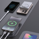 Powerbanka Dudao K28S 20W PD 5000mAh MagSafe se stojánkem - stříbrn
