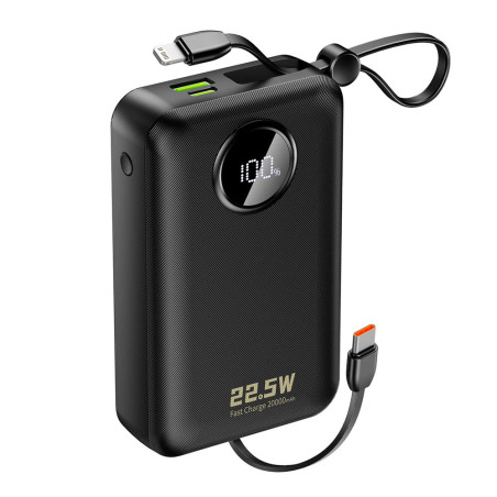 Powerbanka Dudao K14+ 20000 mAh 22,5 W černá