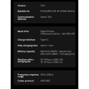 Baseus Storm 1 bezdrátová bluetooth sluchátka do uší 5.2 TWS s ANC / ENC bílá (NGTW140202)