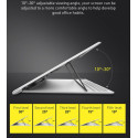 BASEUS SUDD-GY Mesh Portable Laptop Stand Stojánek pro laptop do 15", tmavě šedý