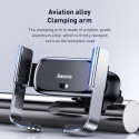 BASEUS SUHW01-0S Držák telefonu do auta s automatickým zavíráním, stříbrný