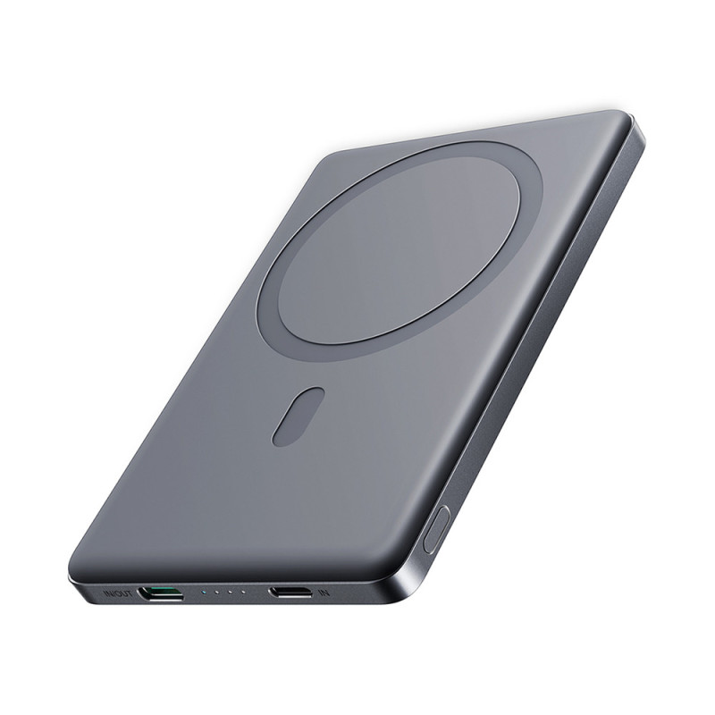 Powerbanka Joyroom JR-PBM08 5000mAh 20W s indukčním nabíjením pro nabíjení - šedá
