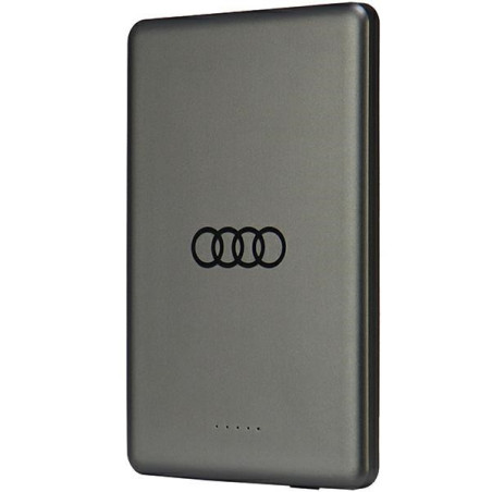 Powerbanka Audi BIG LOGO MagSafe 15W 5000mAh - šedá