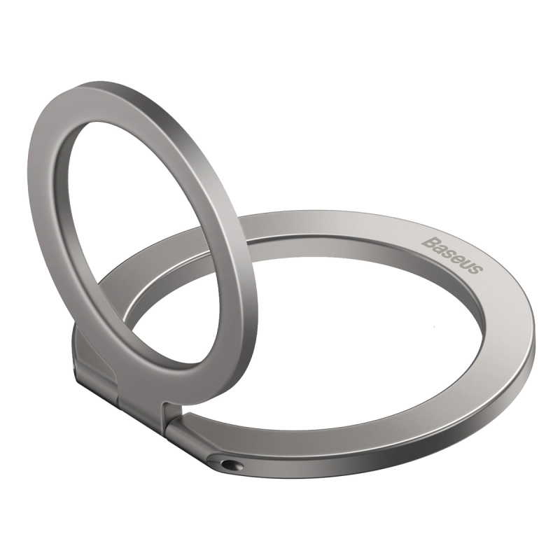 BASEUS SUCH000012 Halo Magnetický (MagSafe) kroužek s prstýnkem, stříbrný