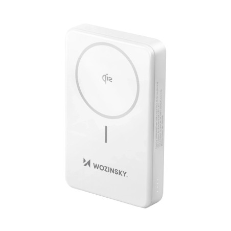 Powerbanka Wozinsky WLWP-10KA0Y3WS 22.5W PD Qi2 10000 mAh bílá
