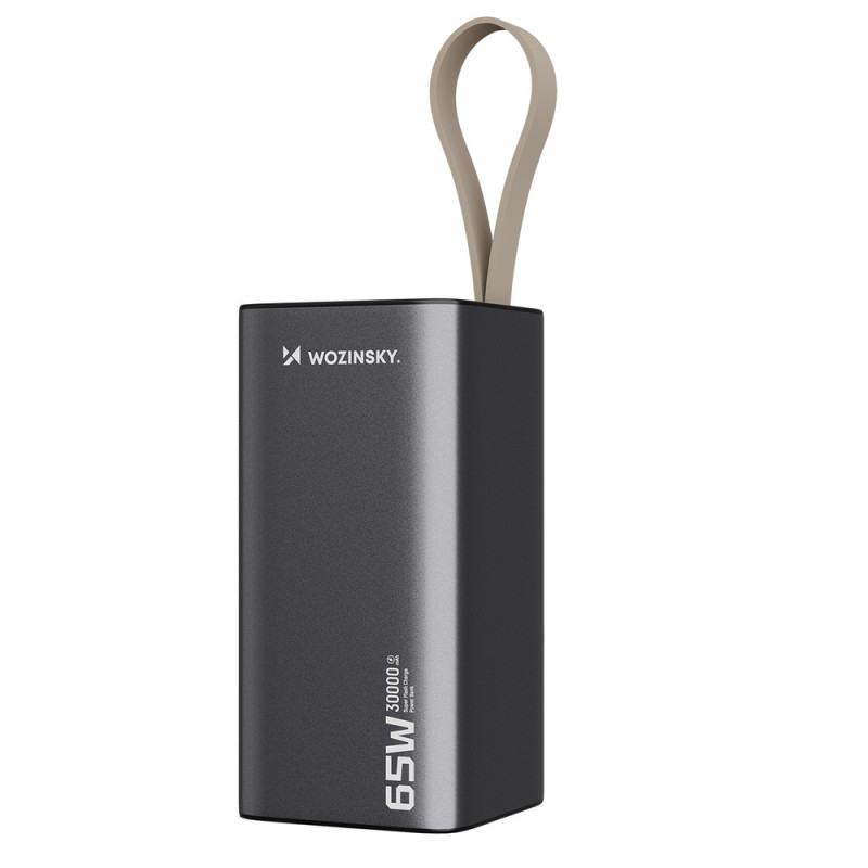 Powerbanka Wozinsky K65+ 65W 30000mAh pro notebooky a telefony - gray