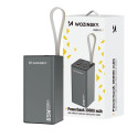 Powerbanka Wozinsky K65+ 65W 30000mAh – gray