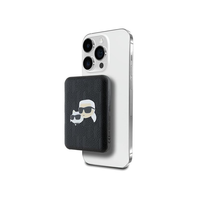 Powerbanka Karl Lagerfeld KLPB5FPGKSKCHK 5.000mAh pro MagSafe - black/black