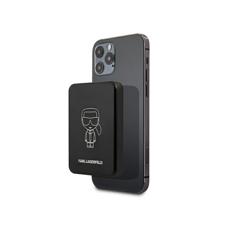 Powerbanka Karl Lagerfeld 3000mAh INDUCTIVE POWERBANK WITH MAGSafe pro chytré telefony - černá