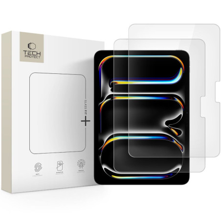 Ochranné sklo Tech-Protect Glass Fit+ 2-PACK pro iPad Air 13”/Pro 1