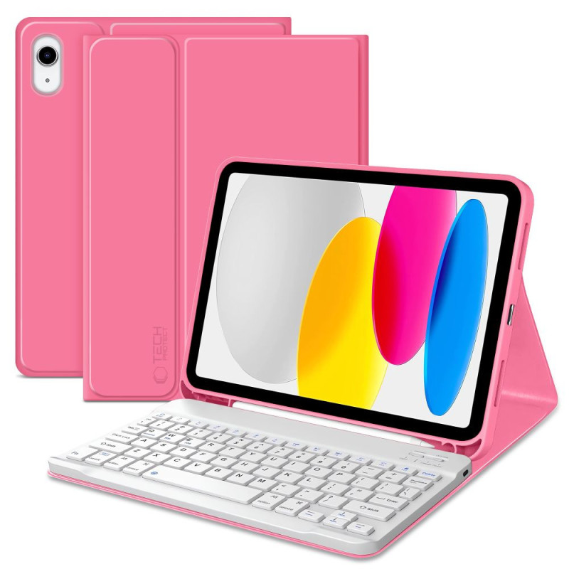 Pouzdro Tech-Protect SC Pen + Keyboard pro iPad 10.9”/11” 10.2022/11.2025 - magenta