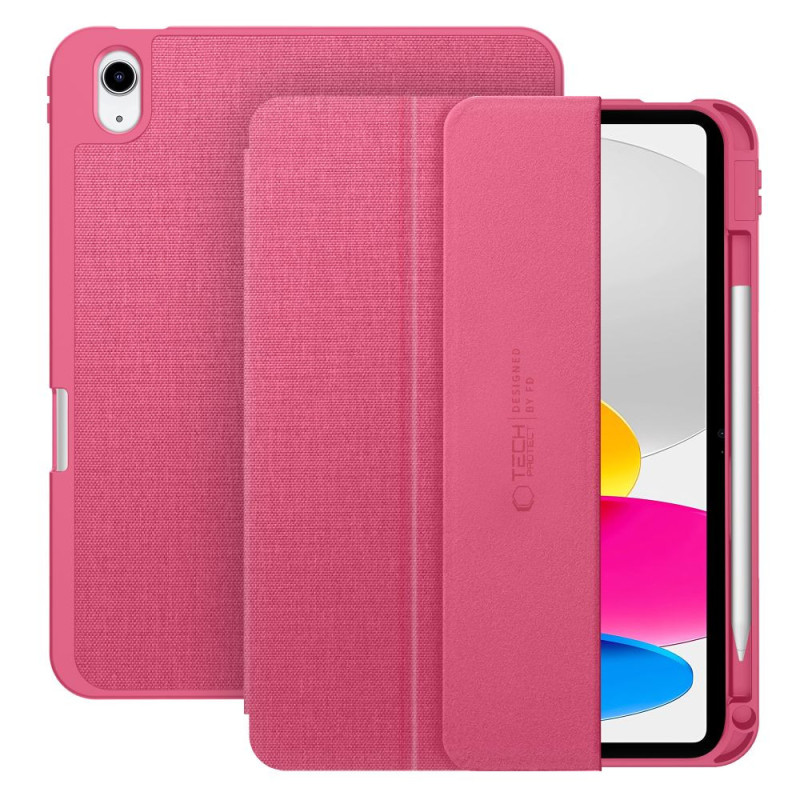 Pouzdro Tech-Protect SC PEN CANVAS pro iPad 10.9” (10/2022) / 11” (11/2025) - magenta bloom