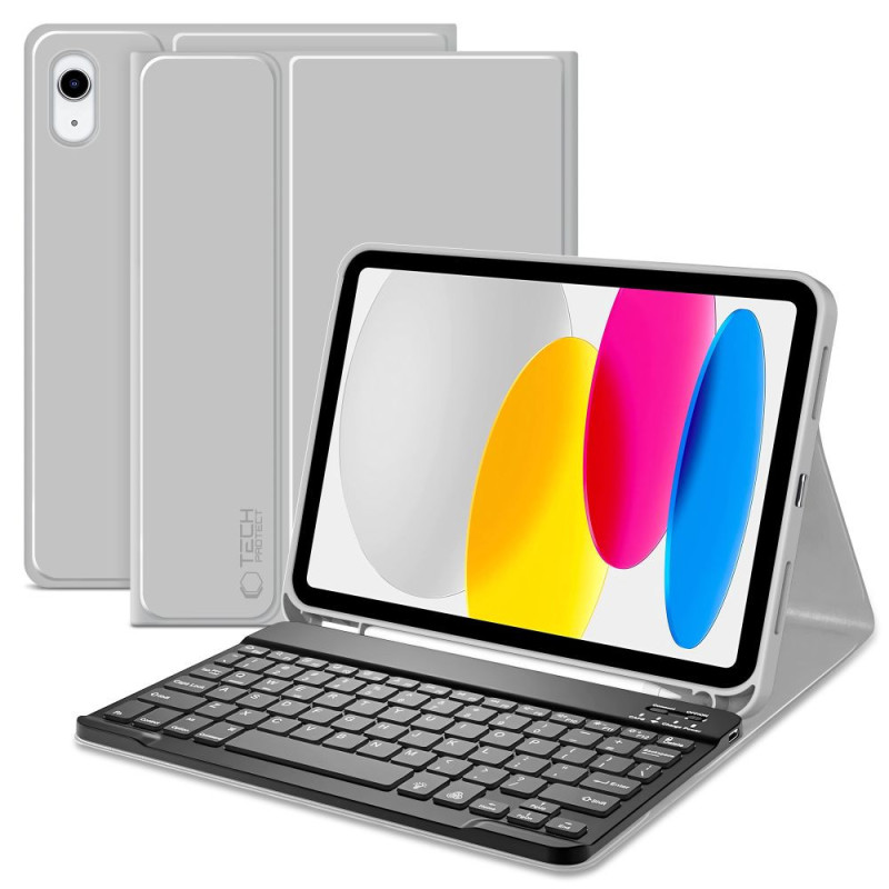 Pouzdro Tech-Protect SC Pen + Keyboard pro iPad 10,9"/11" - šedá
