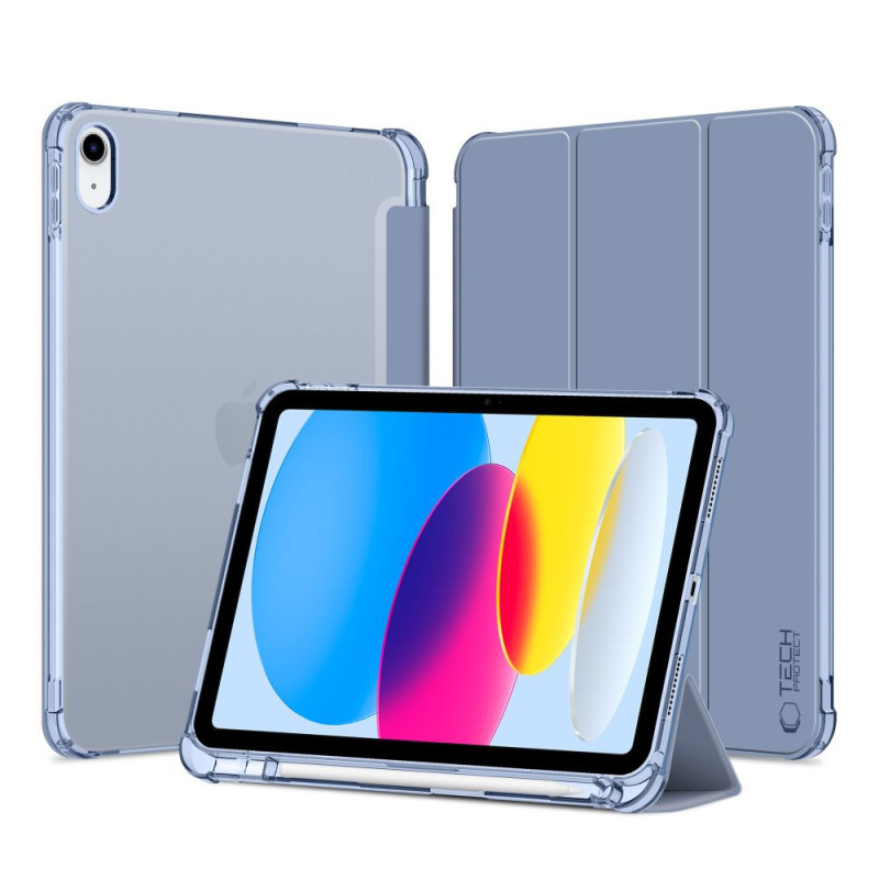 Pouzdro TECH-PROTECT SC PEN HYBRID pro iPad 10.9”/11” - crystal blue