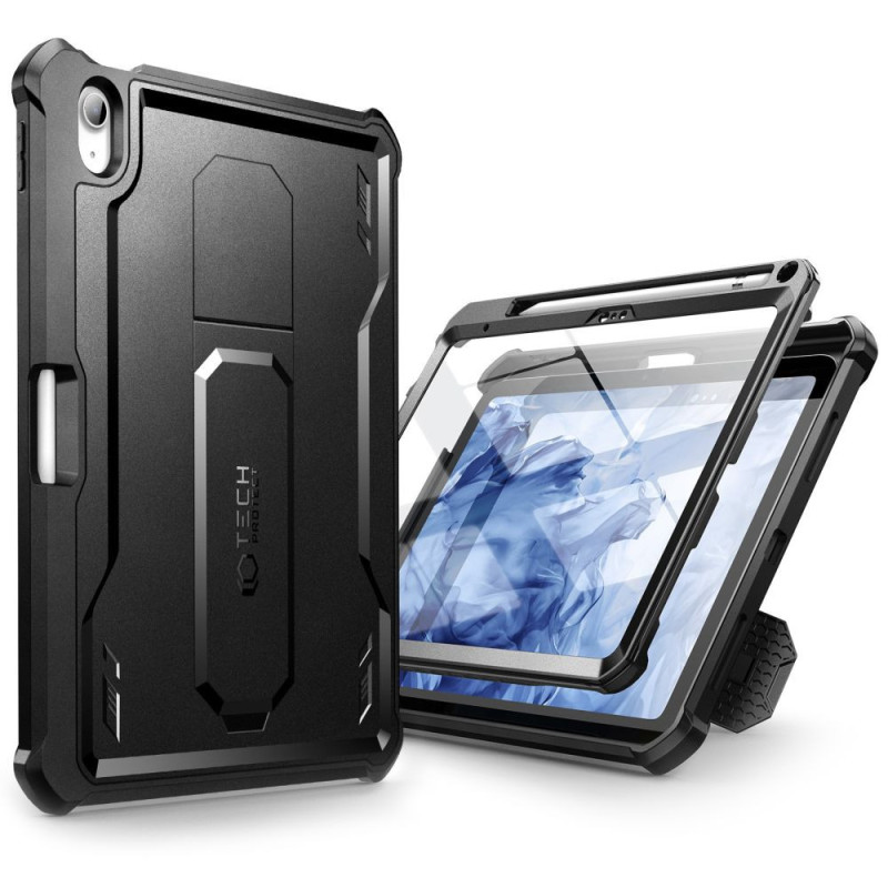 Pouzdro/pancéřový kryt Tech-Protect KEVLAR PRO pro iPad 10.9" (10/2022) & 11" (11/2025) - černá