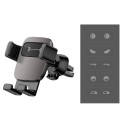 BASEUS SUYL-FK01 Cube Gravity držák telefonu do mřížky automobilu, se smajlíky, černý