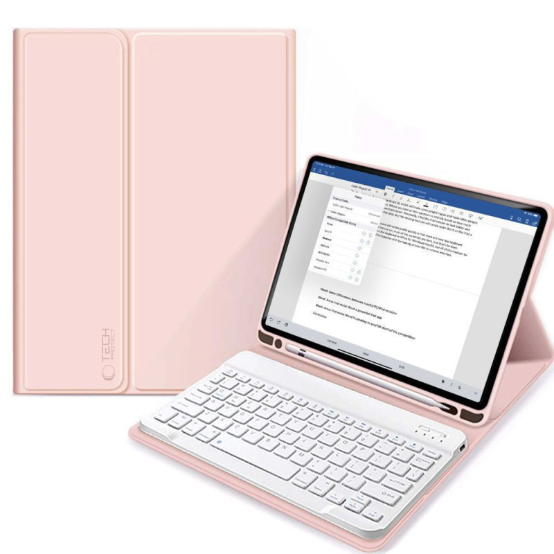 Pouzdro Tech-Protect SC Pen + KEYBOARD pro iPad 10.9” 10 / 2022 / 11” 11 / 2025 - pink