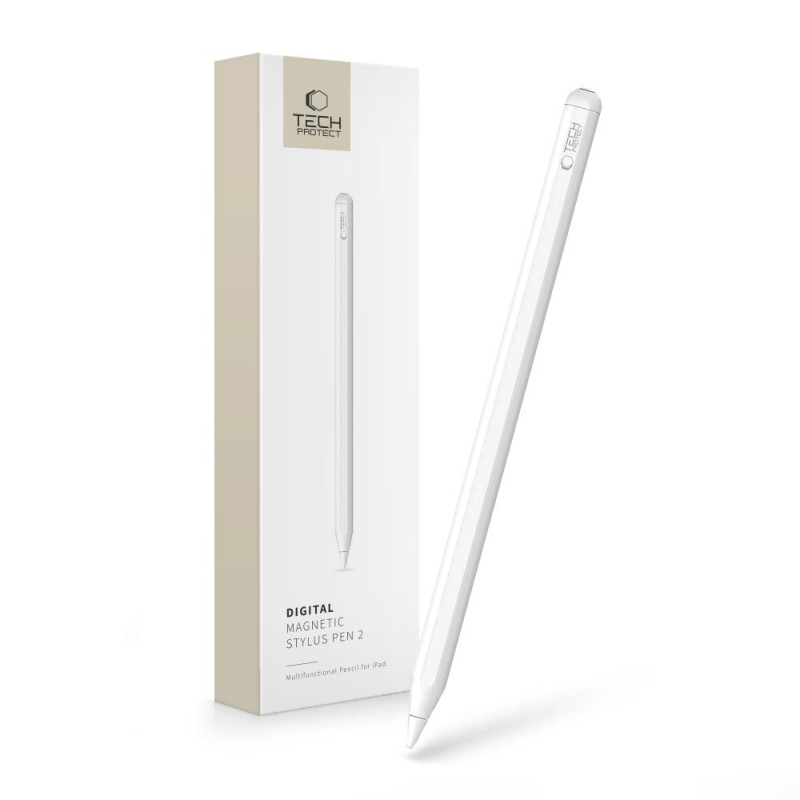 Stylus TECH-PROTECT DIGITAL MAGNETIC STYLUS PEN ”2” pro iPad - bílá