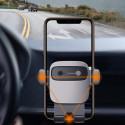 BASEUS SUYL-FK01 Cube Gravity držák telefonu do mřížky automobilu, se smajlíky, černý