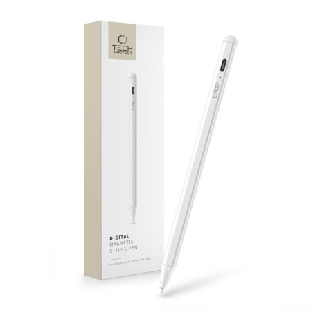 Tech-Protect DIGITAL MAGNETIC STYLUS PEN pro iPad - bílá