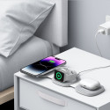 Tech-Protect QI15W-A32 3v1 MagSafe nabíječka - šedá