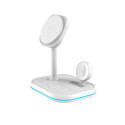 Tech-Protect QI15W-A27 3v1 MagSafe nabíječka - bílá