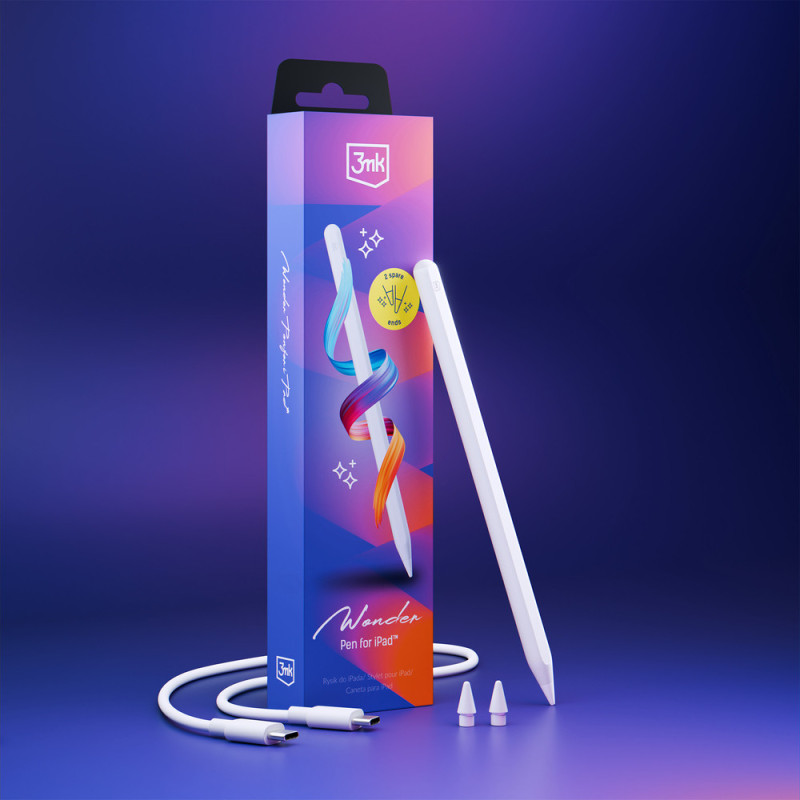 Stylus 3mk PROTECTION WONDER PEN pro iPad 3 - bezbarvý (varianty nejsou uvedeny)