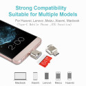 AG PREMIUM MCRT Miniaturní USB-C čtečka Micro SD karet, zlatá