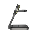 Tech-Protect QI15W-A28 3v1 MagSafe nabíječka - černá
