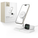 Tech-Protect QI15W-A22 3v1 MagSafe nabíječka - bílá
