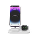 Tech-Protect QI15W-A22 3v1 MagSafe nabíječka - bílá