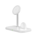 Tech-Protect QI15W-A22 3v1 MagSafe nabíječka - bílá