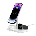 Tech-Protect QI15W-A22 3v1 MagSafe nabíječka - bílá