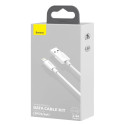 BASEUS TZCALZJ-02 Simple Wisdom Sada 2ks kabelů USB/Lightning 12W, 1,5m, bílý
