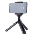 AG PREMIUM Mini teleskopický tripod se závitem 1/4" a čelistí pro telefon 4,5-7", černý