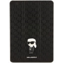Karl Lagerfeld SAFFIANO MONOGRAM IKONIK pro iPad 10.2 (2019) – čern