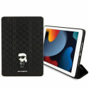 Karl Lagerfeld SAFFIANO MONOGRAM IKONIK pro iPad 10.2 (2019) – čern