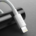 BASEUS TZCATLZJ-02 Simple Wisdom kabel USB-C/Lightning PD 20W, 1,5m, bílý, 2-pack