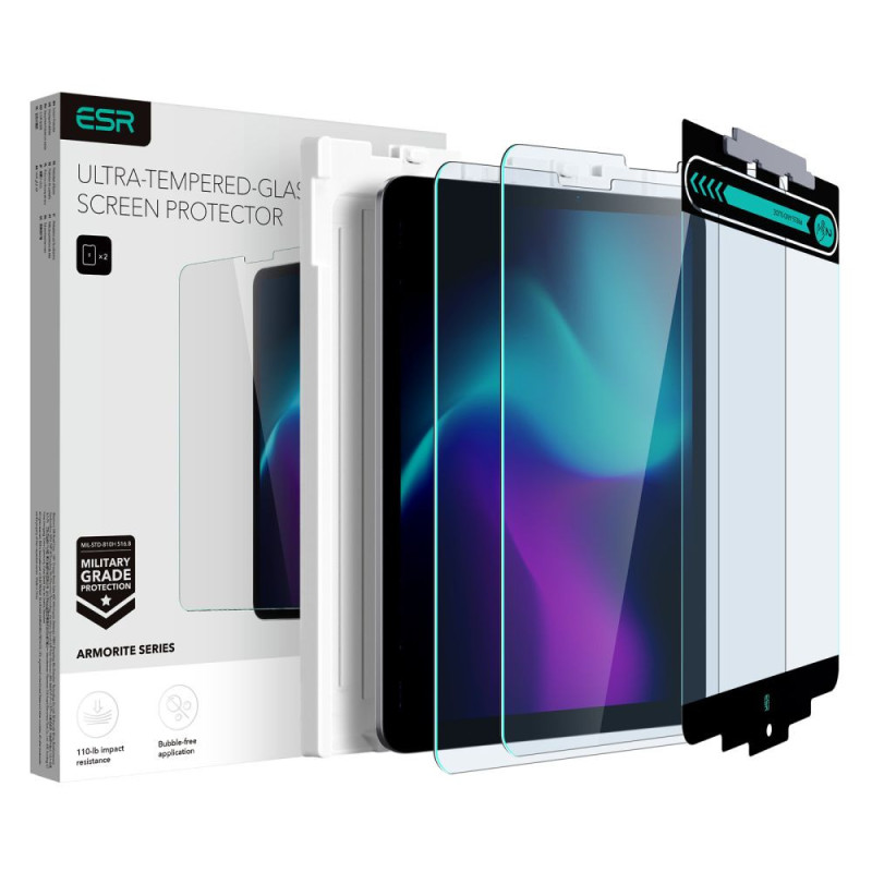 Ochranné sklo ESR Armorite pro iPad Air 10,9" / iPad Pro 11,2" 3/4 2020-2022 - transparentní